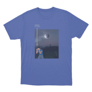 KISS ALL THE TIME. DISCO OCCASIONALLY Album Cover T Shirt Blue