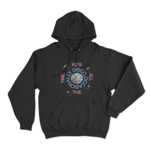 KISS ALL THE TIME. DISCO OCCASIONALLY Logo Hoodie Black