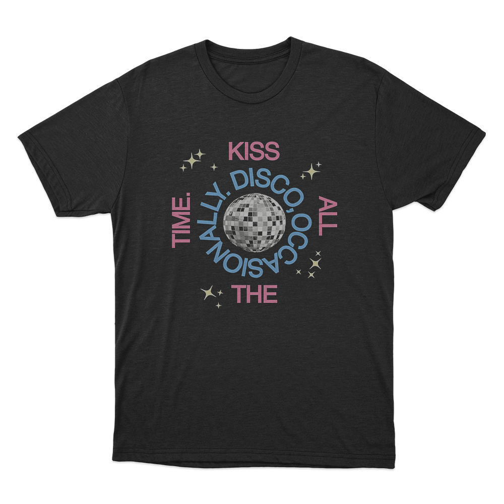 KISS ALL THE TIME. DISCO, OCCASIONALLY Logo T Shirt Black KISS ALL THE TIME. DISCO OCCASIONALLY Logo T Shirt Black