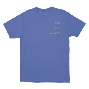 KISS ALL THE TIME. DISCO OCCASIONALLY TEXT WITH DISCO BALL T Shirt Blue